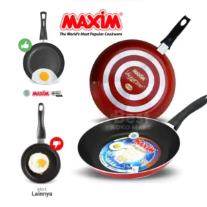 maxim valentino teflon / frypan anti lengket ukuran 12, 18, 20, 22, 24, 26 cm