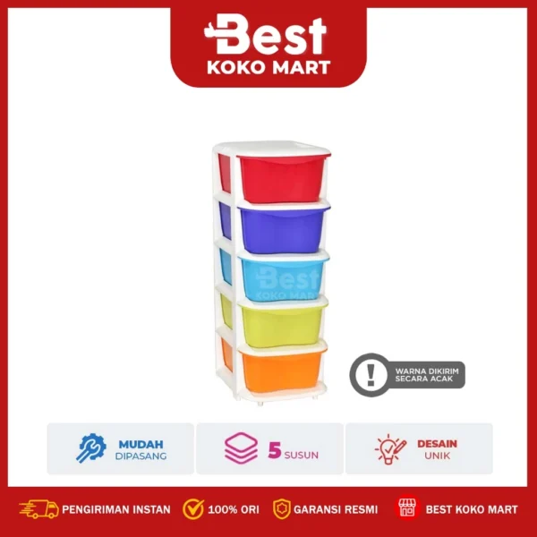 Maspion Laci/Lemari Pakaian Susun 5 - Tower Container S5