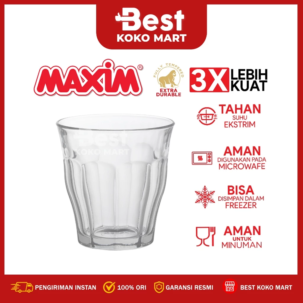 Maxim Espresso Glass 210 ml /Coffe Glass Premium Cafe / Gelas Kopi Tempered High Quality - Gambar 1