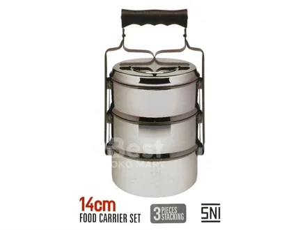 maspion ss rantang stainless steel 14 cm susun 3 food carrier catering / lunch box tempat makanan sayur lauk pauk silver maspion ss rantang stainless steel 14 cm susun 3 food carrier catering / lunch box tempat makanan sayur lauk pauk silver