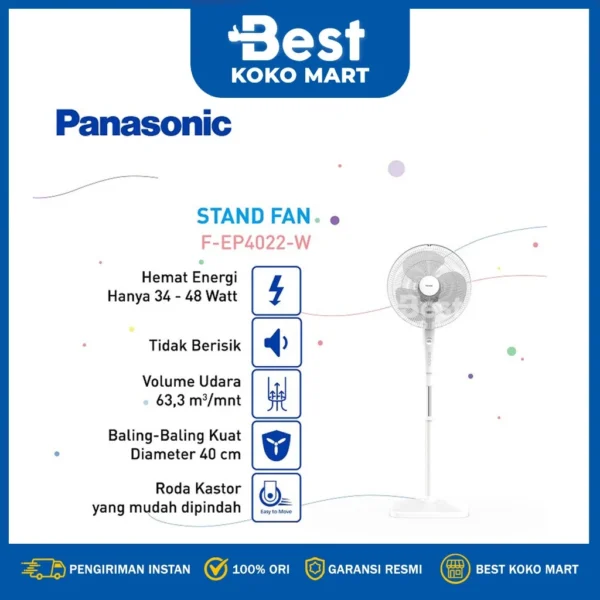 Panasonic F-EP4022-W -Kipas Angin Berdiri / Stand Fan