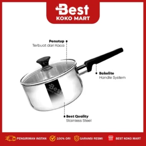 BEST BUNDLE Maspion S301Kompor Listrik + Maspion Maxim Super FIT Stainless Steel Set - Sauce Pan 16 cm dan 18 cm + Dutch Oven 20 cm - Gambar 5