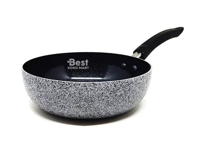 teflon maxim neostone deep wok 24 cm ceramic series wok pan anti lengket & anti gores