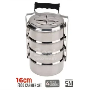 maspion rantang susun stainless steel 16 cm 4 tingkat kuat & stainless steel berkualitas