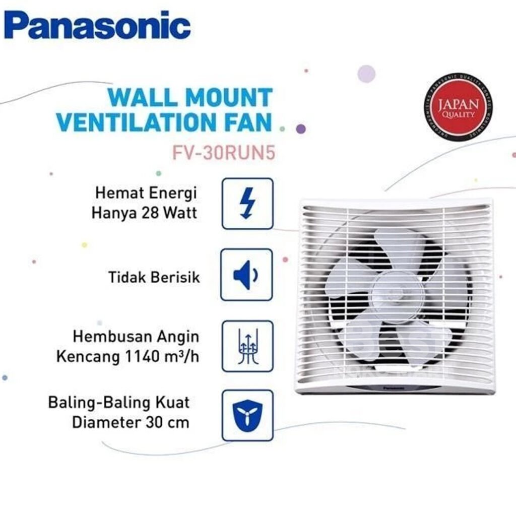 panasonic fv 30run5 w kipas ventilasi / ventilating fan garansi resmi origanal