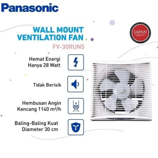 panasonic fv 30run5 w kipas ventilasi / ventilating fan garansi resmi origanal
