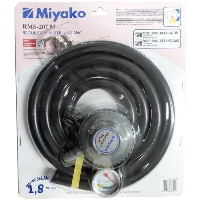 regulator dan selang miyako rms207m garansi resmi original