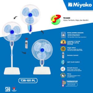 kipas angin miyako tjr101pl 3 in 1 fan 16 inch garansi resmi original