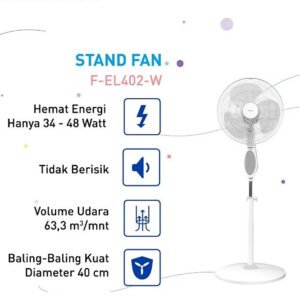 panasonic f el402 w kipas angin berdiri / stand fan garansi resmi original