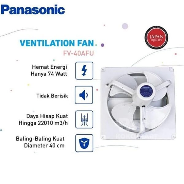 panasonic fv 40afu w kipas ventilasi / ventilating fan garansi resmi original
