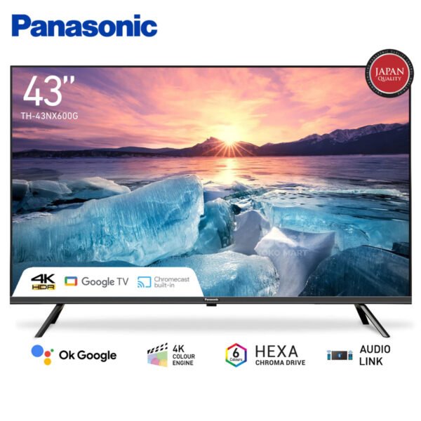 panasonic th 43nx600g 4k led google tv [43 inch] garansi resmi original