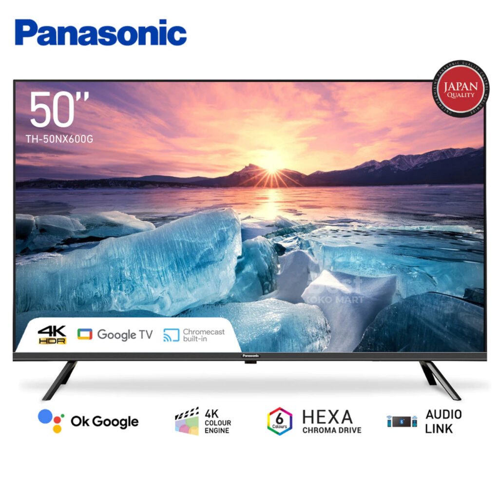 panasonic th 50nx600g 4k led google tv [50 inch] garansi original resmi