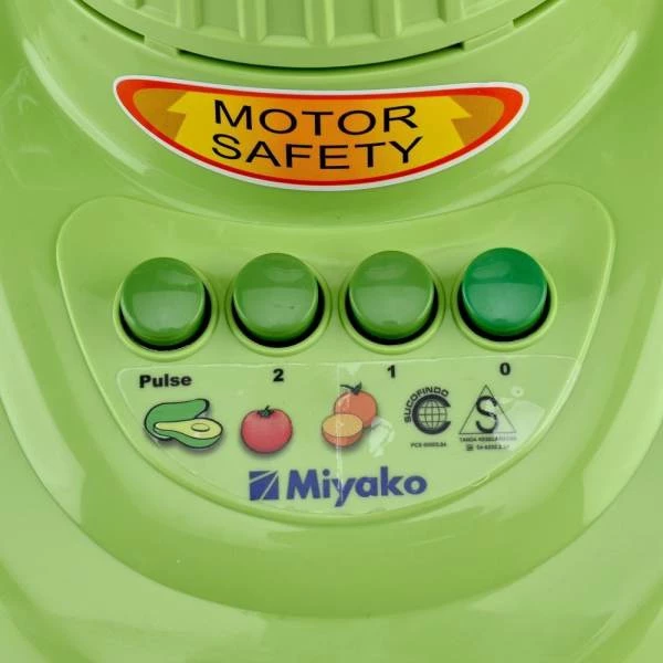 blender miyako bl152gf (kaca) hijau [1.5l] garansi resmi original