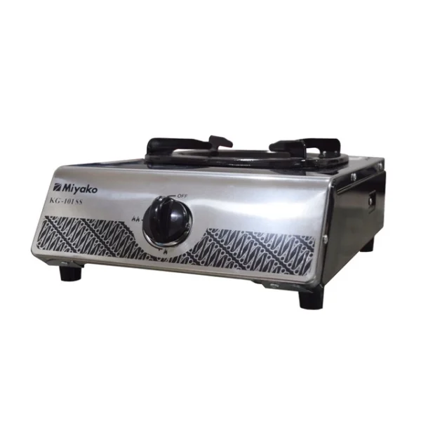 kompor gas miyako kg101ss stainless steel 1 tungku garansi resmi original