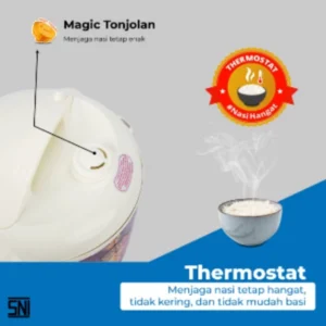 magic com miyako mcm516 panci nanoal magic warmer plus 3in1 rice cooker 1.8 liter 395w garansi resmu original