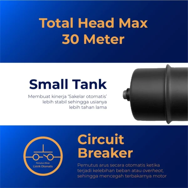 shimizu pompa air otomatis sumur dangkal ps 135 e garansi resmi original