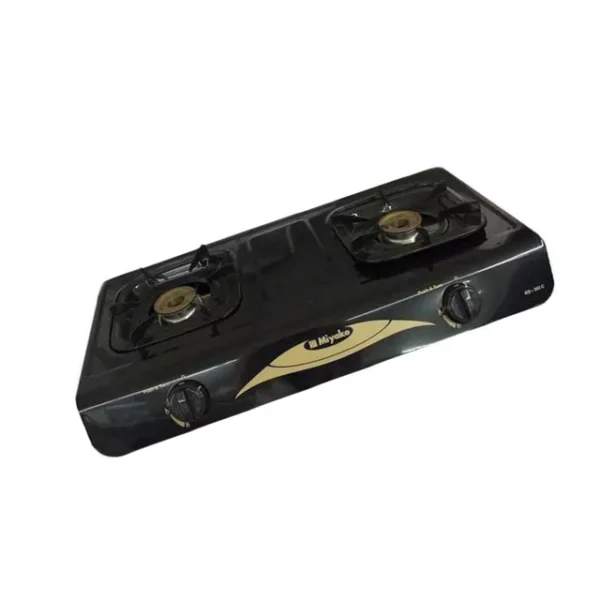 kompor gas miyako kg 302c [2 tungku] kg302c bahan ceflon anti gores garansi resmi original