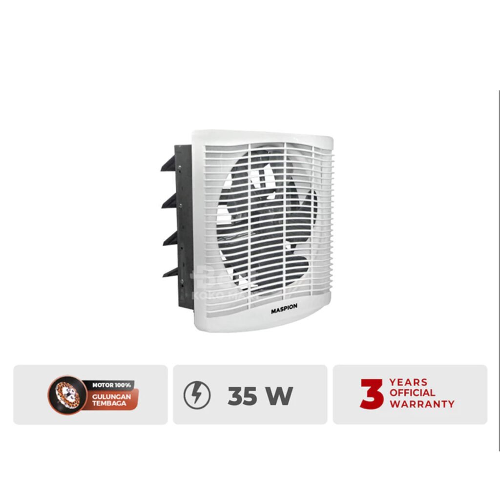 maspion ventilating exhaust fan kipas ventilasi 12 inch mv 301 nex