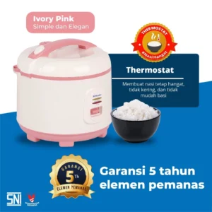 rice cooker miyako mcm507ip magic com magic warmer plus – penanak nasi 1.8 liter 3in1 garansi resmi original