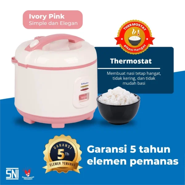 rice cooker miyako mcm507ip magic com magic warmer plus – penanak nasi 1.8 liter 3in1 garansi resmi original
