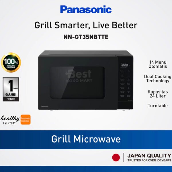 panasonic nn gt35nbtte microwave grill series [24 l] garansi resmi original