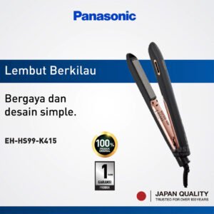panasonic eh hs99 k415 ceramic hair straightner black garansi resmi origional