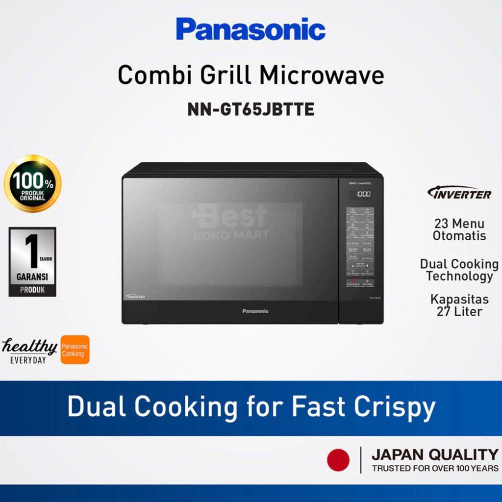 panasonic nn gt65jbtte microwave grill series inverter [31 l] garansi resmi original