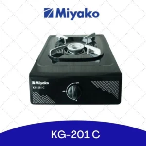 kompor gas miyako kg201c 1 tungku minimalis black coating garansi resmi original