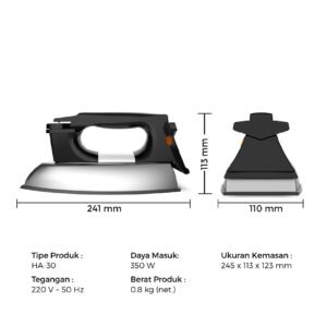 setrika listrik ( maspion ha 30 ) iron garansi resmi