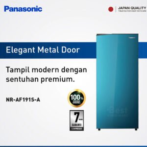 panasonic nr af191s a kulkas 1 pintu [164 l] blue garansi resmi original