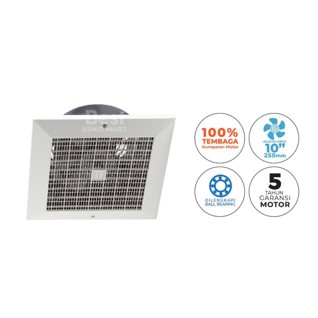 maspion ceiling exhaust fan kipas angin hexos plafon 10 inch cef 25