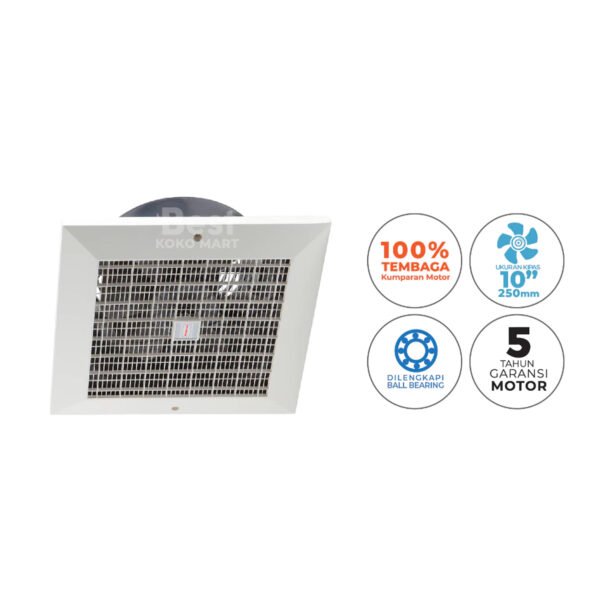 maspion ceiling exhaust fan kipas angin hexos plafon 10 inch cef 25