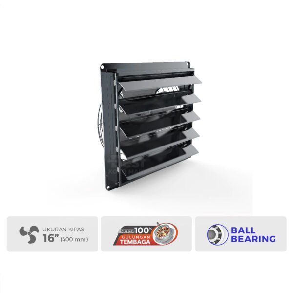 maspion ventilating exhaust fan kipas ventilasi 16 inch mv 3400 nex original garansi resmi