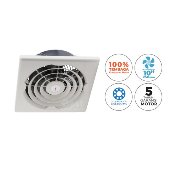 maspion ceiling exhaust fan kipas angin hexos plafon 10 inch cef 2510 original garansi resmi