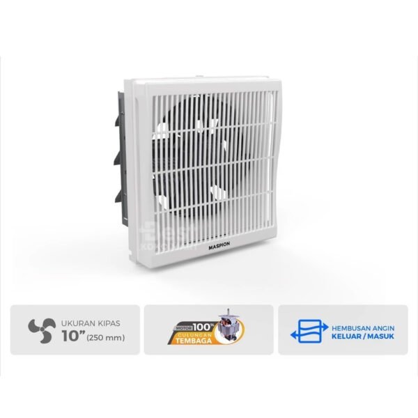 maspion ventilating exhaust fan kipas ventilasi 10 inch mv 252 nex