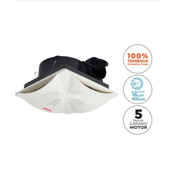 maspion ventilating exhaust fan kipas angin 6 inch mv 1601 ex garansi resmi original
