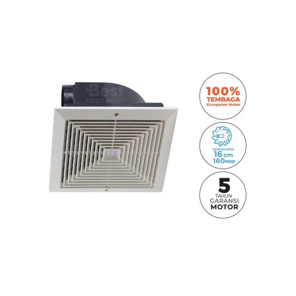 maspion ventilating exhaust fan kipas angin 4 inch mv 16 ex orginal garansi resmi