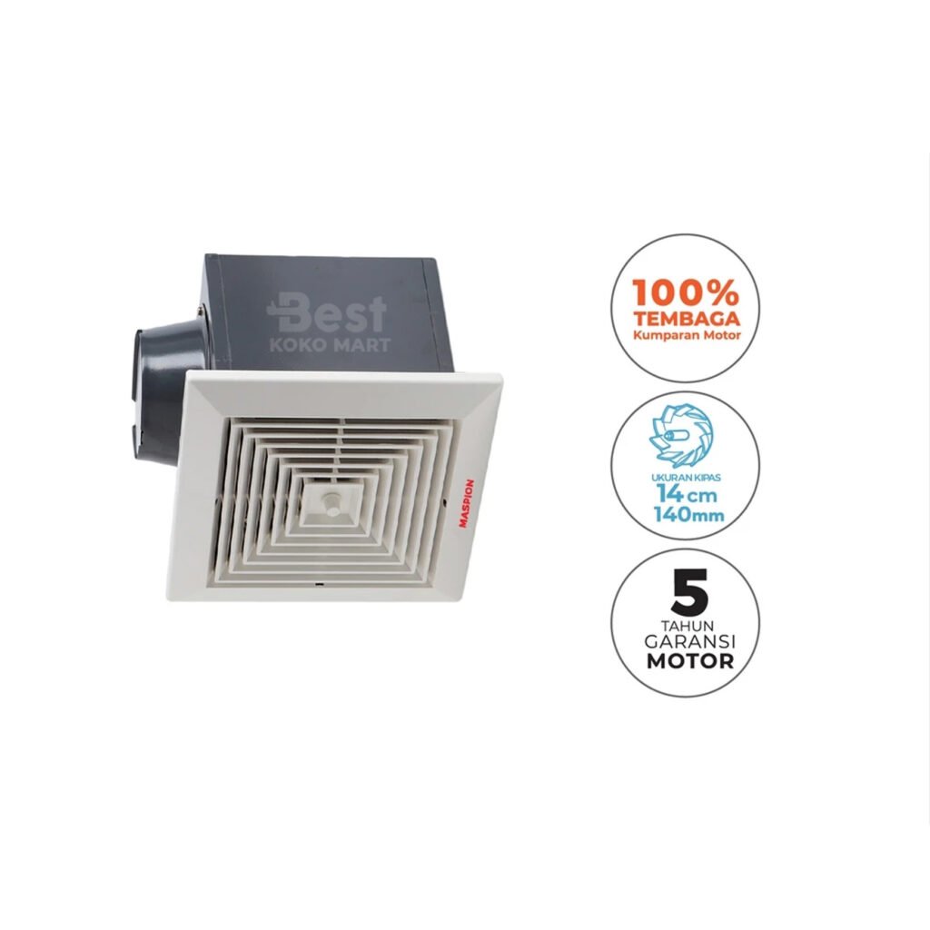 maspion ventilating exhaust fan kipas angin 140 mm mv 14 ex original garansi resmi