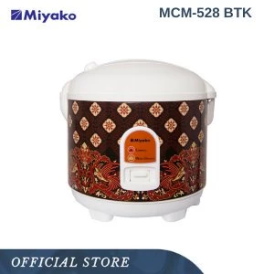 rice cooker miyako mcm528btk magic com magic warmer plus 1.8l 3in1 395w batik garansi resmi original rice cooker miyako mcm528btk magic com magic warmer plus 1.8l 3in1 395w batik garansi resmi original