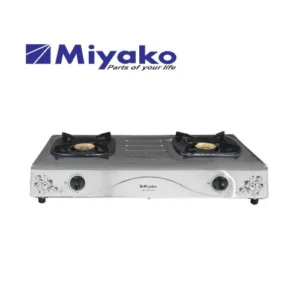 kompor gas miyako kg502ss stainless steel 2 tungku garansi resmi original
