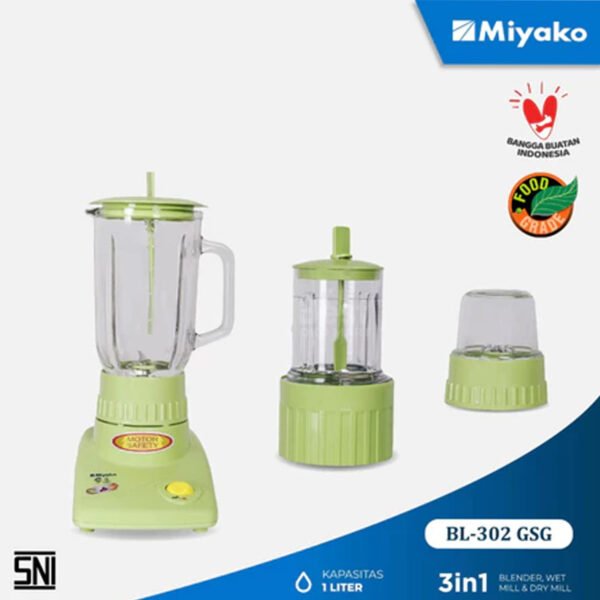 blender miyako bl302gsg (kaca) hijau [1l]
