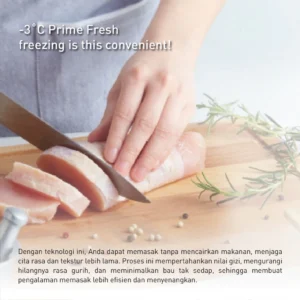 panasonic nr bb252q pk kulkas 2 pintu inverter + prime fresh black garansi resmi original