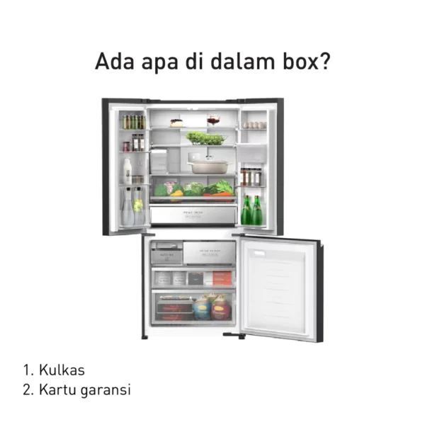 panasonic nr cw530xmms multidoor prime freeze + nanoe x dark mirror garansi resmi original