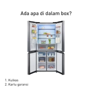 panasonic nr xc561cuzd kulkas multidoor inverter quattro black garansi resmi original