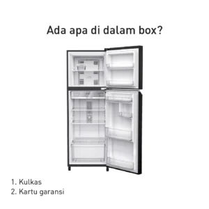 panasonic nr bb221q pk kulkas 2 pintu inverter + prime fresh black garansi resmi original