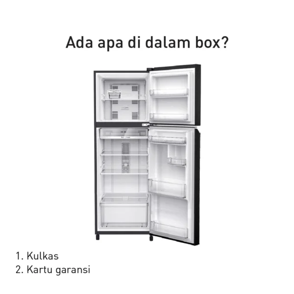 panasonic nr bb221q pk kulkas 2 pintu inverter + prime fresh black garansi resmi original
