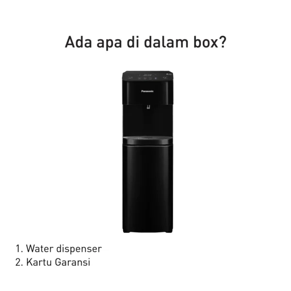 panasonic ny wdb91dask touchless water dispenser bottom loading black garansi resmi original