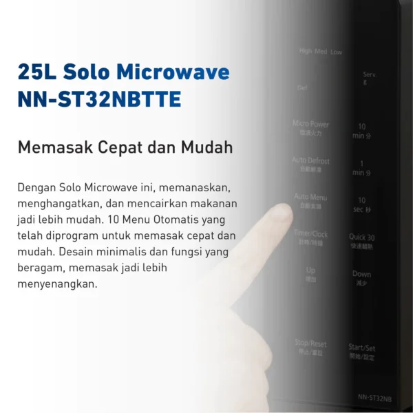 panasonic nn st32nbtte microwave [25 l] garansi resmi original
