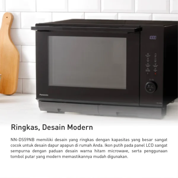 panasonic nn ds59nbtte multifunction steam grill microwave oven [27l] garansi resmi original