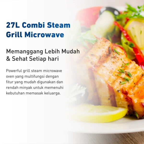 panasonic nn ds59nbtte multifunction steam grill microwave oven [27l] garansi resmi original